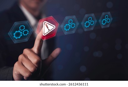 Issue and Problem Detection identifying Delays, Violations, and Hand touch unknown Risks warning signs, checks, and protective measures to manage critical situations and ensure safety.