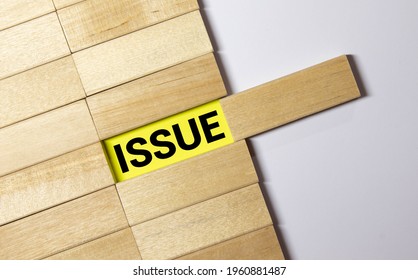 Issue word on wooden cubes. Issue concept. - Shutterstock ID 1960881487