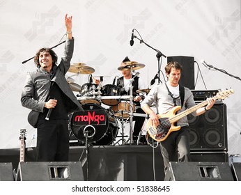 ISTANBUL - APRIL 25: MANGA Performing Live On The Stage At Maltepe. Famous Rock Group Will Represent Turkey On Eurovision 2010 Song Contest At Oslo. April 25, 2010 In Istanbul, Turkey.