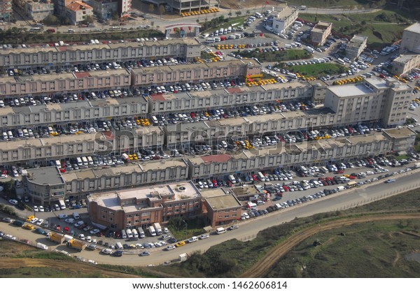 istanbul bagcilar\
auto dealers site aerial\
view