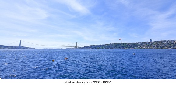 Istanbul City View Bosphorus Bridge And Sea