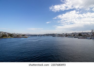 Istanbul Golden Horn View From Subway Station