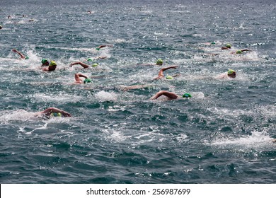 Istanbul, JULY 20, 2014 - The Traditional 26th Samsung Bosporus Cross Continental Swimming Race, With 1729 Sportsman From 45 Countries Took Place Last 21st July - Reported The Local Media.