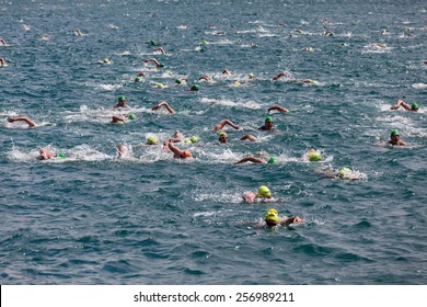 Istanbul, JULY 20, 2014 - The Traditional 26th Samsung Bosporus Cross Continental Swimming Race, With 1729 Sportsman From 45 Countries Took Place Last 21st July - Reported The Local Media.