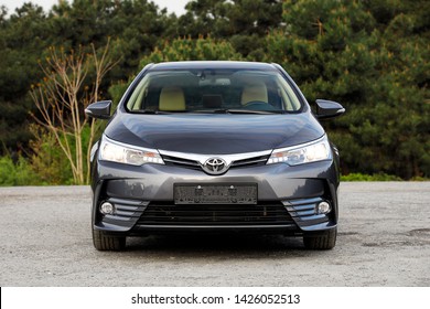 ISTANBUL - JUNE 17, 2019: Corolla it is a compact (C segment) class car produced by Japanese carmaker Toyota. The Toyota Corolla Sedan is the best-selling car in the world since its inception in 1966.