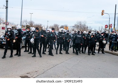 Istanbul, Kadikoy  Turkey - 02022021: Police Intervention In Rector Protests At Istanbul Bogazici University.