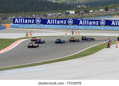 ISTANBUL - MAY 08: After The End Of GP2 Series Race 2, Istanbul Park On May 08, 2011 Istanbul, Turkey