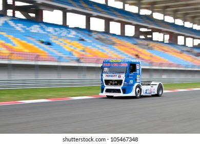 ISTANBUL - MAY 12: Rene Reinert of MAN Reinert Racing team during 2nd race of 2012 FIA European Truck Racing Championship, Istanbul Park on May 12, 2012 in Istanbul, Turkey.