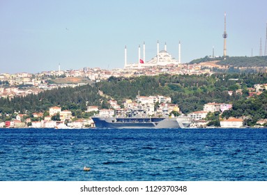 Istanbul, Turkey. 06/07/2018. US Naval Forces Command Ship USS 20 