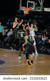 Istanbul, Turkey, 08.03.2022: Darussafaka Basketball Team Vs Tofas Basketball Team During Basketball Champions League At Volkswagen Arena.