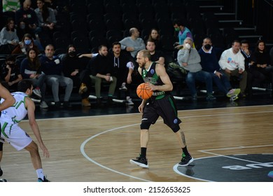 Istanbul, Turkey, 08.03.2022: Darussafaka Basketball Team Vs Tofas Basketball Team During Basketball Champions League At Volkswagen Arena.