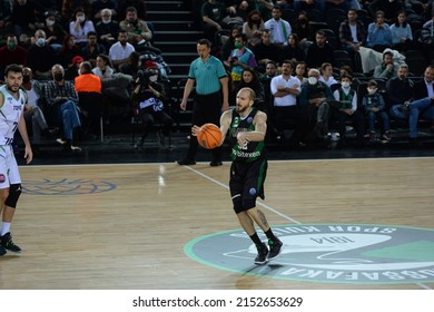 Istanbul, Turkey, 08.03.2022: Darussafaka Basketball Team Vs Tofas Basketball Team During Basketball Champions League At Volkswagen Arena.