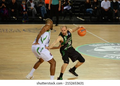 Istanbul, Turkey, 08.03.2022: Darussafaka Basketball Team Vs Tofas Basketball Team During Basketball Champions League At Volkswagen Arena.