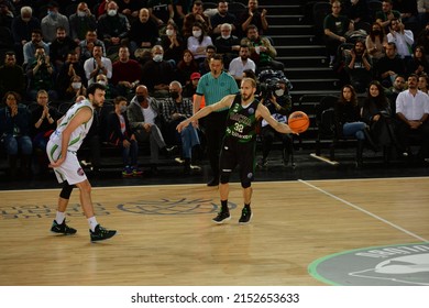 Istanbul, Turkey, 08.03.2022: Darussafaka Basketball Team Vs Tofas Basketball Team During Basketball Champions League At Volkswagen Arena.