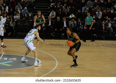 Istanbul, Turkey, 08.03.2022: Darussafaka Basketball Team Vs Tofas Basketball Team During Basketball Champions League At Volkswagen Arena.