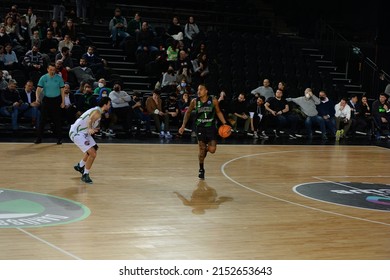 Istanbul, Turkey, 08.03.2022: Darussafaka Basketball Team Vs Tofas Basketball Team During Basketball Champions League At Volkswagen Arena.