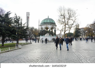 Istanbul, Turkey, 20.12.2019: Hippodrome Of Constantinople