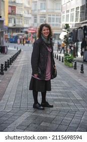 Istanbul, Turkey - 2015: Canadian musician Brenna Maccrimmon, who sings Balkan music in Turkish.