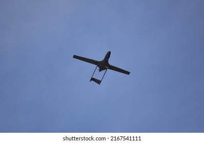 Istanbul Turkey 24 09 2021 Bayraktar TB-2  Is A  Medium Altitude Long Endurance (MALE) Unmanned Combat Aerial Vehicle (UCAV) Being Manufactured By The Turkish Technology Company Baykar. At Teknofest