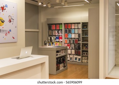 Istanbul, Turkey - 27 January 2017: Troy Sells Apple Products At Its Technology Store. Capitol Shopping Center, Altunizade