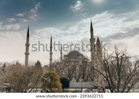 Istanbul, Turkey - Apr, 13th 2023 - Hagia Sophia Mosque. Former Byzantine Orthodox Cathedral. High quality photo