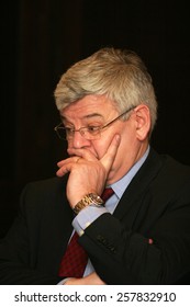 ISTANBUL, TURKEY - APRIL 11: Famous German Politician Joschka Fischer Portrait On April 11, 2008 In Istanbul, Turkey. He Served As Foreign Minister And Vice Chancellor Of Germany From 1998 To 2005.