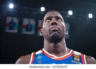 ISTANBUL / TURKEY - APRIL 17, 2019: Bryant Dunston During Turkish Airlines EuroLeague 2018-19 Play-Off Game 1 Anadolu Efes Vs Barcelona Lassa At Sinan Erdem Dome.