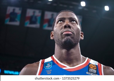 ISTANBUL / TURKEY - APRIL 17, 2019: Bryant Dunston During Turkish Airlines EuroLeague 2018-19 Play-Off Game 1 Anadolu Efes Vs Barcelona Lassa At Sinan Erdem Dome.