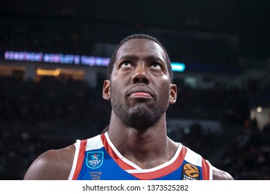 ISTANBUL / TURKEY - APRIL 17, 2019: Bryant Dunston During Turkish Airlines EuroLeague 2018-19 Play-Off Game 1 Anadolu Efes Vs Barcelona Lassa At Sinan Erdem Dome.