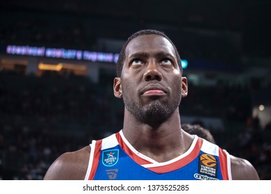 ISTANBUL / TURKEY - APRIL 17, 2019: Bryant Dunston During Turkish Airlines EuroLeague 2018-19 Play-Off Game 1 Anadolu Efes Vs Barcelona Lassa At Sinan Erdem Dome.