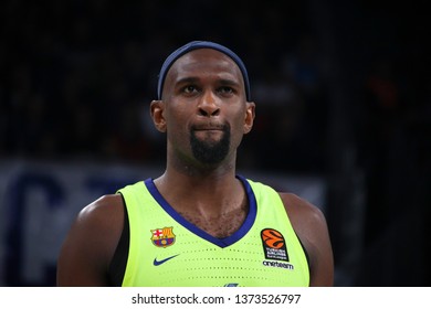 ISTANBUL / TURKEY - APRIL 17, 2019: Chris Singleton During Turkish Airlines EuroLeague 2018-19 Play-Off Game 1 Anadolu Efes Vs Barcelona Lassa At Sinan Erdem Dome.