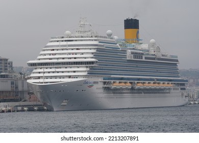 ISTANBUL, TURKEY - APRIL 30, 2022: Costa Venezia Cruise Ship In Galataport Istanbul. Ship Is 135,225 GT And 5,260 Capacity