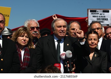 Istanbul, Turkey - August 12, 2011: Unions And Organizations Affiliated With The Republican People's Party (CHP) Came To Silivri Prison To Protest The Ergenekon Case.