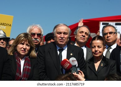 Istanbul, Turkey - August 12, 2011: Unions And Organizations Affiliated With The Republican People's Party (CHP) Came To Silivri Prison To Protest The Ergenekon Case.