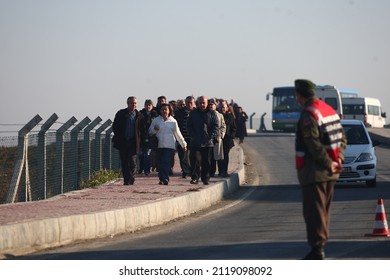 Istanbul, Turkey - August 12, 2011: Unions And Organizations Affiliated With The Republican People's Party (CHP) Came To Silivri Prison To Protest The Ergenekon Case.