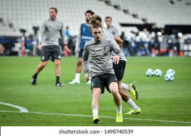 Istanbul, Turkey - August 14, 2019: Alex Oxlade Chamberlain  Before The UEFA Super Cup Finals Match Between Liverpool And Chelsea At Vodafone Park In Vodafone Arena, Turkey