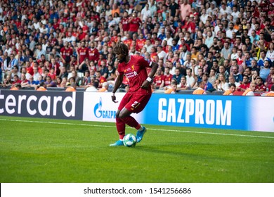 Istanbul, Turkey - August 14, 2019: Forward Liverpool FC Divock Origi During The Of Match UEFA Super Cup. Film Gains