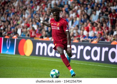 Istanbul, Turkey - August 14, 2019: Forward Liverpool FC Divock Origi During The Of Match UEFA Super Cup. Film Gains