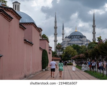Istanbul Turkey
August 2022
View Of Sultan Ahmet Mosque From The Side Of Hürrem Sultan Hamam