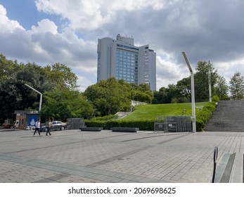 Istanbul, Turkey - August 22, 2021; 
Taksim Gezi Park In Istanbul