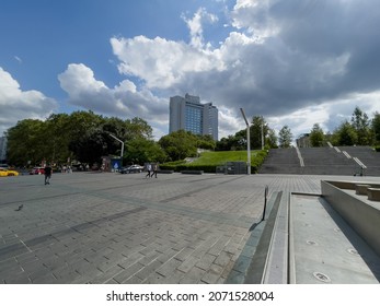 Istanbul, Turkey - August 22, 2021; 
Taksim Gezi Park In Istanbul