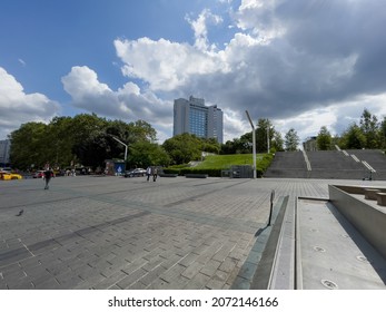 Istanbul, Turkey - August 22, 2021; 
Taksim Gezi Park In Istanbul