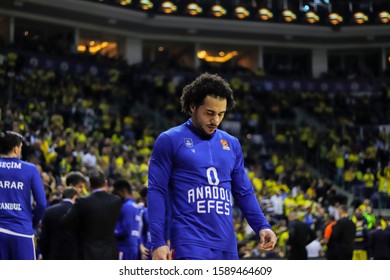 ISTANBUL / TURKEY, DECEMBER 12, 2019: Shane Larkin During EuroLeague 2019-2020 Round 13 Basketball Game Between Fenerbahce Beko And Anadolu Efes At Ulker Sports Arena.