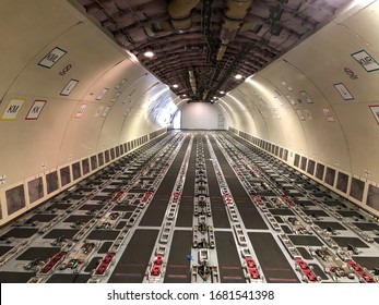 Istanbul / Turkey - December 4th 2019: A330 Cargo Aircraft Empty Hold After Unloading Carries Medicines, Emergency Kits, Dangerous Goods, General Cargos And Perishables By Air