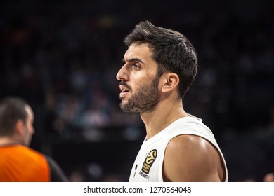 Istanbul / Turkey - December 7, 2018: Facundo Campazzo During EuroLeague 2018-19 Round 2 Basketball Game Anadolu Efes Vs Real Madrid At Sinan Erdem Dome.