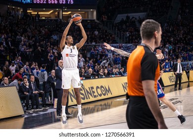 Istanbul / Turkey - December 7: Anthony Randolph During EuroLeague 2018-19 Round 2 Basketball Game Anadolu Efes Vs Real Madrid At Sinan Erdem Dome.