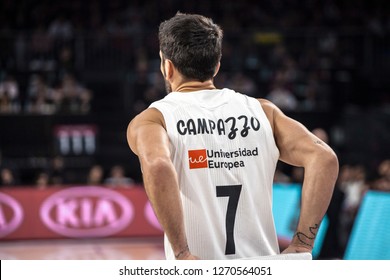 Istanbul / Turkey - December 7: Facundo Campazzo During EuroLeague 2018-19 Round 2 Basketball Game Anadolu Efes Vs Real Madrid At Sinan Erdem Dome.