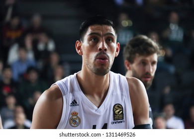 ISTANBUL / TURKEY - FEBRUARY 01, 2019: Gustavo Ayon During EuroLeague 2018-19 Round 21 Basketball Game Darussafaka Vs Real Madrid At Volkswagen Arena.