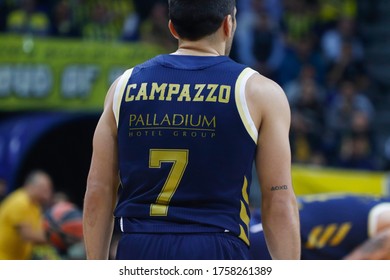 ISTANBUL / TURKEY - FEBRUARY 20, 2020: Facundo Campazzo During EuroLeague 2019-20 Round 24 Basketball Game Between Fenerbahce And Real Madrid At Ulker Sports Arena.