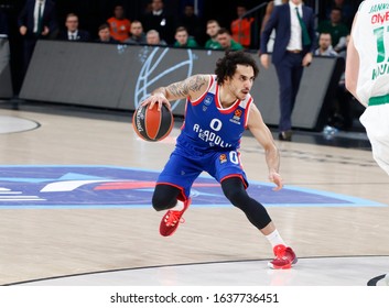 ISTANBUL / TURKEY - FEBRUARY 7, 2020: Shane Larkin During EuroLeague 2019-20 Round 24 Basketball Game Between Anadolu Efes And Zalgiris Kaunas At Sinan Erdem Dome.